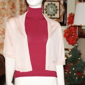 TALBOTS shrug 100% SILK